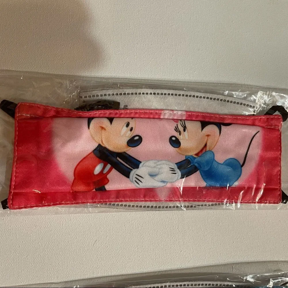 Disney Mickey Mouse set of 2 face masks NWT